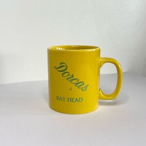 DORCA’S of Bay Head NJ Bright Yellow Mug Staffordshire England